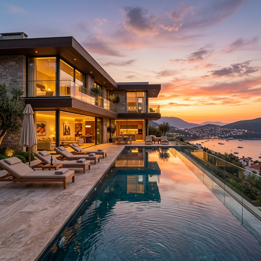 Villa Azure Dream - Havuz ve Deniz Manzarası